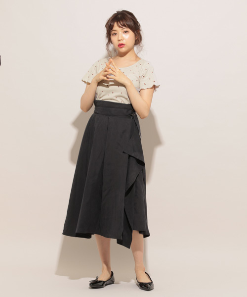 apres jour(アプレジュール)の「花柄ワッフルTシャツ【ZOZOTOWN限定アイテム】(Tシャツ/カットソー・レディース・ベージュ/オフホワイト・フリー)」の12枚目の写真