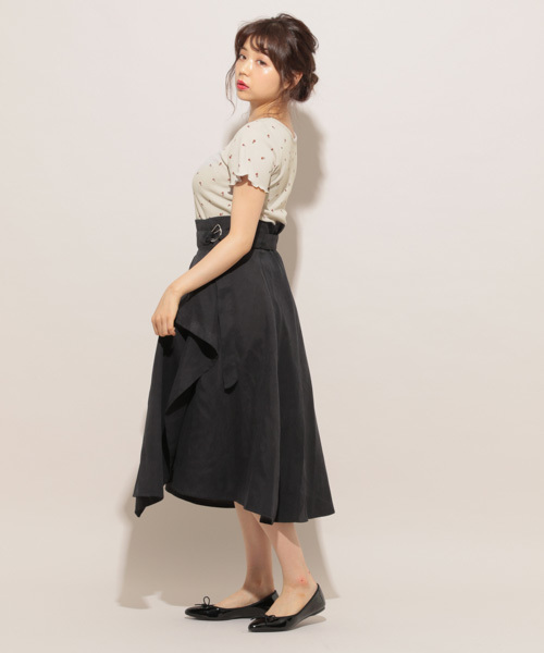 apres jour(アプレジュール)の「花柄ワッフルTシャツ【ZOZOTOWN限定アイテム】(Tシャツ/カットソー・レディース・ベージュ/オフホワイト・フリー)」の13枚目の写真