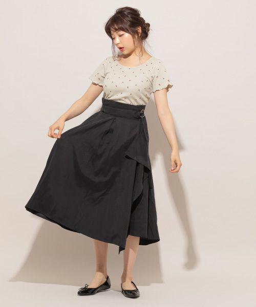 apres jour(アプレジュール)の「花柄ワッフルTシャツ【ZOZOTOWN限定アイテム】(Tシャツ/カットソー・レディース・ベージュ/オフホワイト・フリー)」の14枚目の写真