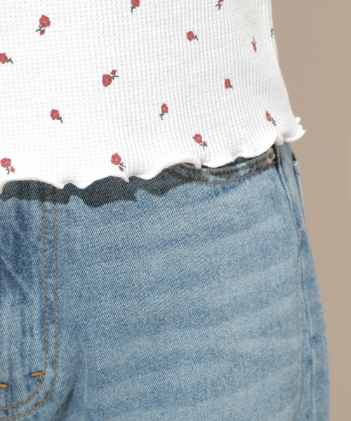 apres jour(アプレジュール)の「花柄ワッフルTシャツ【ZOZOTOWN限定アイテム】(Tシャツ/カットソー・レディース・ベージュ/オフホワイト・フリー)」の17枚目の写真