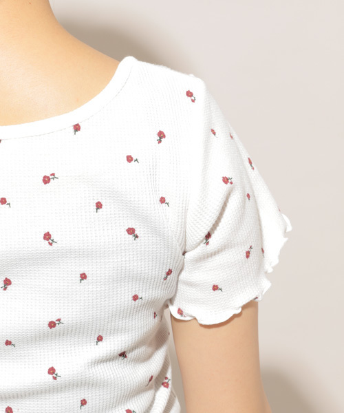 apres jour(アプレジュール)の「花柄ワッフルTシャツ【ZOZOTOWN限定アイテム】(Tシャツ/カットソー・レディース・ベージュ/オフホワイト・フリー)」の18枚目の写真