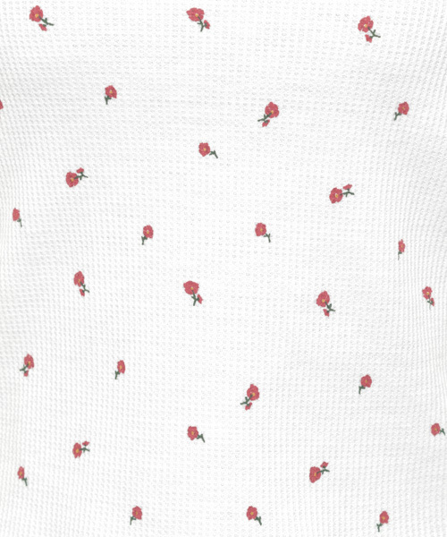 apres jour(アプレジュール)の「花柄ワッフルTシャツ【ZOZOTOWN限定アイテム】(Tシャツ/カットソー・レディース・ベージュ/オフホワイト・フリー)」の19枚目の写真