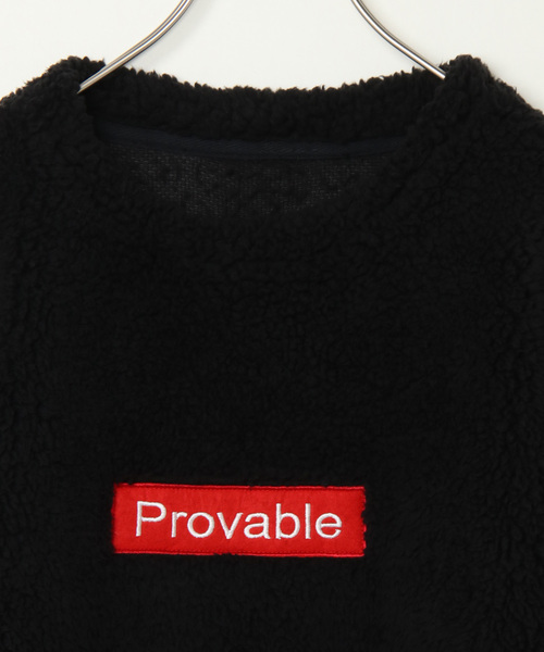 VENCEEXCHANGE（ヴァンスエクスチェンジ）の「ソフトボアクルーネックプルオーバー（ニット/セーター・メンズ・ブラック/オフホワイト・MEDIUM/LARGE）」の4枚目の写真
