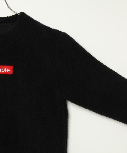 VENCEEXCHANGE（ヴァンスエクスチェンジ）の「ソフトボアクルーネックプルオーバー（ニット/セーター・メンズ・ブラック/オフホワイト・MEDIUM/LARGE）」の6枚目の写真