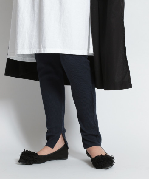 niko and...(ニコアンド)の「細リブペチパンツ(その他パンツ・レディース・ネイビー/アイボリー/ブラック/チャコール・MEDIUM/SMALL/LARGE)」の1枚目の写真