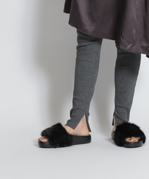 niko and...(ニコアンド)の「細リブペチパンツ(その他パンツ・レディース・ネイビー/アイボリー/ブラック/チャコール・MEDIUM/SMALL/LARGE)」の3枚目の写真