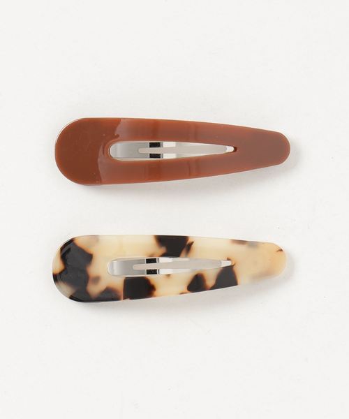 LOWRYS FARM（ローリーズファーム）の「ＳＥＴパッチンヘアピン　815307（ヘアピン・レディース・ベージュ/グリーン/ブラウン/オフホワイト/ブルー/ブラウン系その他/ブラック系その他/その他/アイボリー/ブラウン系その他2/キャメル/ベージュ系その他/その他4/その他1/イエロー系その他/ブラウン系その他5/オレンジ/グレー/モカ・FREE）」の5枚目の写真