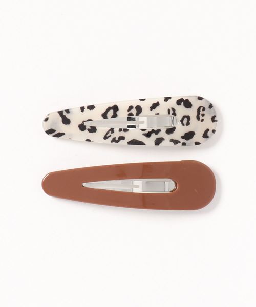 LOWRYS FARM（ローリーズファーム）の「ＳＥＴパッチンヘアピン　815307（ヘアピン・レディース・ベージュ/グリーン/ブラウン/オフホワイト/ブルー/ブラウン系その他/ブラック系その他/その他/アイボリー/ブラウン系その他2/キャメル/ベージュ系その他/その他4/その他1/イエロー系その他/ブラウン系その他5/オレンジ/グレー/モカ・FREE）」の2枚目の写真