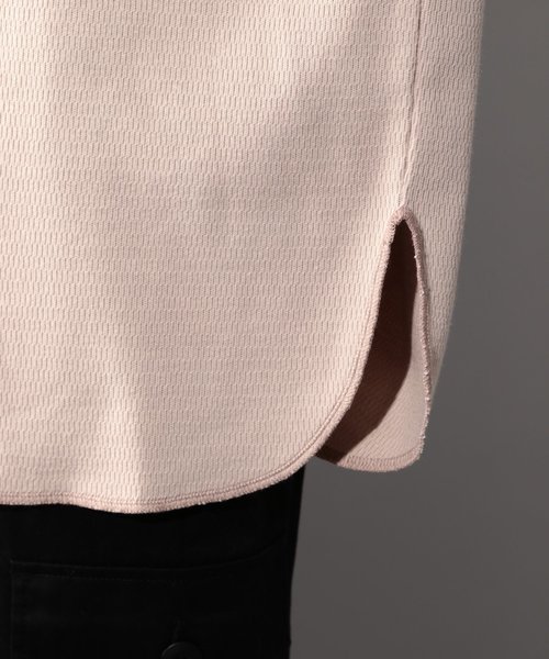 PAGEBOY（ページボーイ）の「ハニカムヘンリーネックプルオーバー（Tシャツ/カットソー・レディース・ベージュ/オフホワイト/ブラック/アイボリー・FREE）」の12枚目の写真