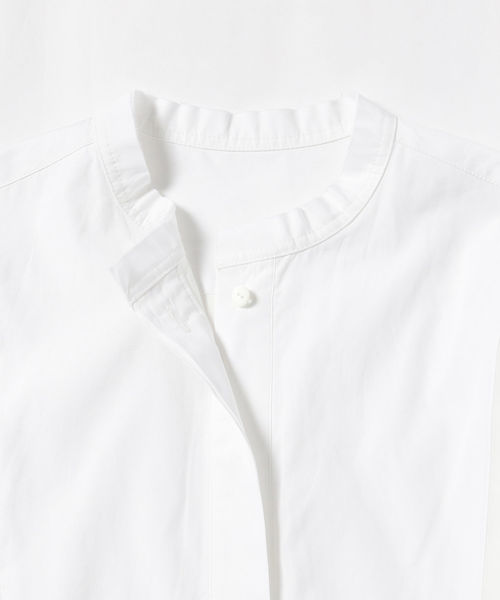 Demi-Luxe BEAMS（デミルクス ビームス）の「Demi-Luxe BEAMS / オーガンジー チュニックシャツ（シャツ/ブラウス・レディース・ブラック/オフホワイト・38/36）」の7枚目の写真