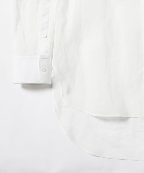 Demi-Luxe BEAMS（デミルクス ビームス）の「Demi-Luxe BEAMS / オーガンジー チュニックシャツ（シャツ/ブラウス・レディース・ブラック/オフホワイト・38/36）」の8枚目の写真