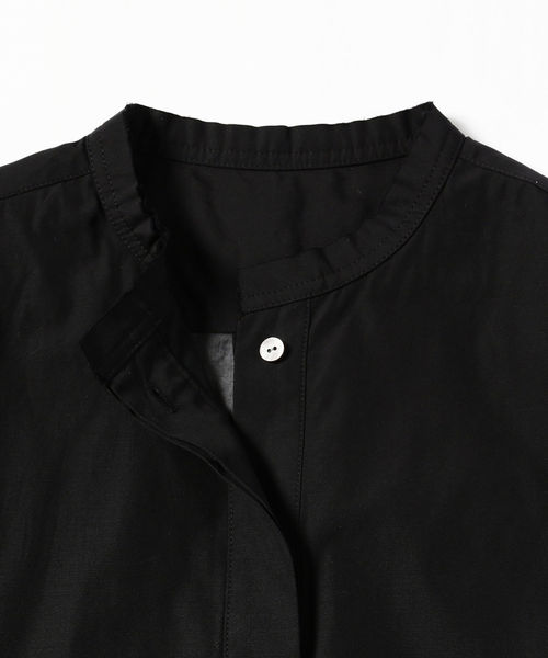 Demi-Luxe BEAMS（デミルクス ビームス）の「Demi-Luxe BEAMS / オーガンジー チュニックシャツ（シャツ/ブラウス・レディース・ブラック/オフホワイト・38/36）」の10枚目の写真