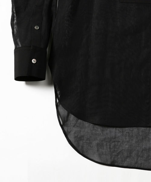 Demi-Luxe BEAMS（デミルクス ビームス）の「Demi-Luxe BEAMS / オーガンジー チュニックシャツ（シャツ/ブラウス・レディース・ブラック/オフホワイト・38/36）」の16枚目の写真