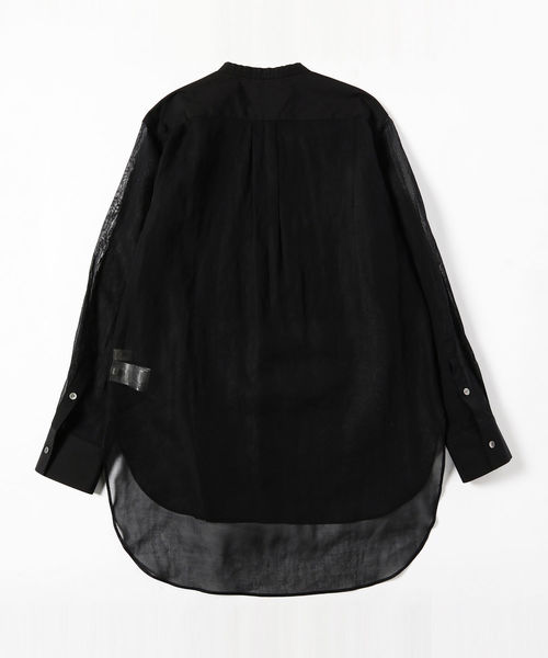 Demi-Luxe BEAMS（デミルクス ビームス）の「Demi-Luxe BEAMS / オーガンジー チュニックシャツ（シャツ/ブラウス・レディース・ブラック/オフホワイト・38/36）」の15枚目の写真