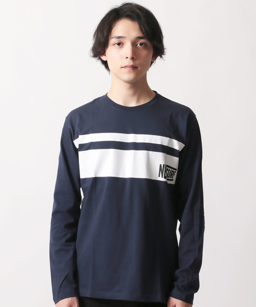 NEV(ネブ)の「プリント長袖Tシャツ ロンT カットソー(Tシャツ/カットソー・メンズ・ブラック/ネイビー/オフホワイト/ターコイズブルー/クリーム/ホワイト系その他/ブラック系その他/チャコール・M/L/XL)」の11枚目の写真