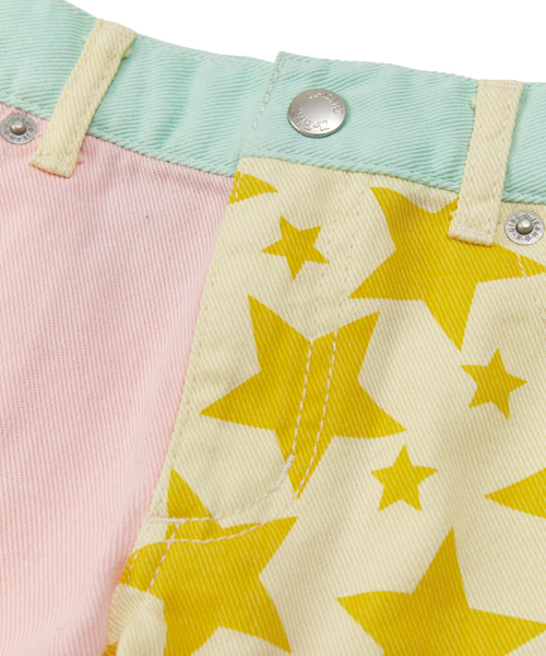 X-girl Stages(エックスガールステージス)の「STARS SHORT PANT (2T・3T)(その他パンツ・キッズ・インディゴブルー/マルチ・2T/3T)」の7枚目の写真