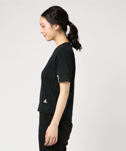 adidas（アディダス）の「アディダス adidas WSPORT2STREETスウェットTシャツAP（スウェット・レディース・ブラック/グレー/レモンイエロー・M/L/S/XL）」の4枚目の写真