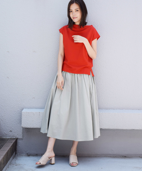 PICCIN(ピッチン)の「キレイ色綿麻スカート(スカート・レディース・イエロー/グリーン・MEDIUM)」の10枚目の写真