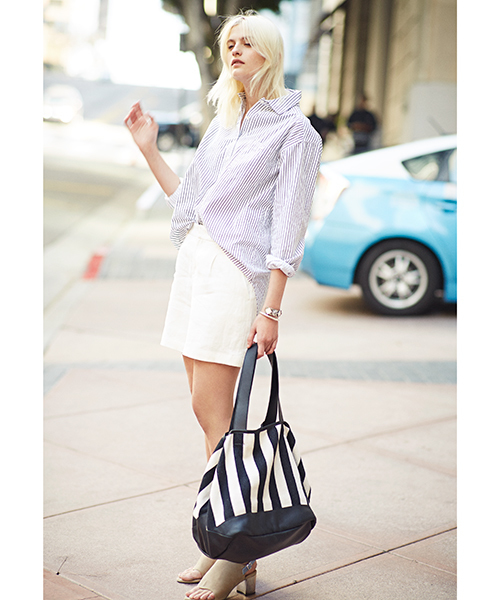 GALLARDAGALANTE(ガリャルダガランテ)の「タイプライターシャツ(シャツ/ブラウス・レディース・ストライプ/ホワイト・FREE)」の12枚目の写真