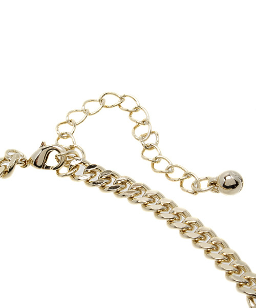 LOUNGEDRESS（ラウンジドレス）の「クリアビジューネックレス（ネックレス・レディース・イエロー/ブルー・ﾌﾘ-）」の5枚目の写真