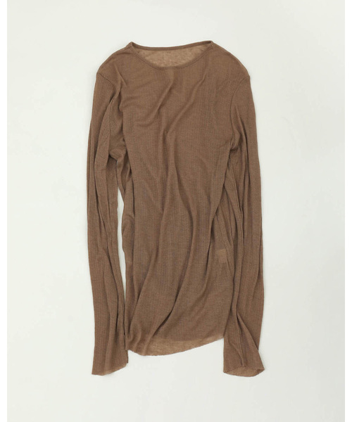 TODAYFUL（トゥデイフル）の「シアーロングT（Tシャツ/カットソー・レディース・ブラック/モカ/キナリ・FREE）」の8枚目の写真