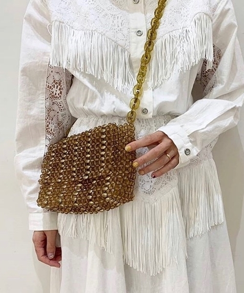 Casselini（キャセリーニ）の「ビーズサコッシュ（ショルダーバッグ・レディース・ブラック/ブラウン/その他・FREE）」の21枚目の写真