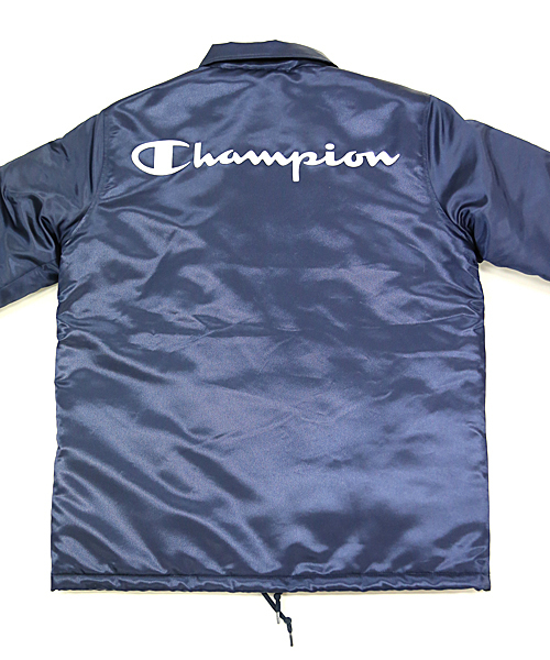 And A（アンドエー）の「Champion/チャンピオン×And A 別注 コーチジャケット（ナイロンジャケット・メンズ・ブラック/ネイビー/レッド・SMALL/LARGE/MEDIUM）」の5枚目の写真