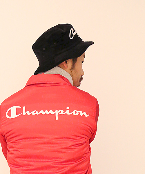 And A（アンドエー）の「Champion/チャンピオン×And A 別注 コーチジャケット（ナイロンジャケット・メンズ・ブラック/ネイビー/レッド・SMALL/LARGE/MEDIUM）」の16枚目の写真