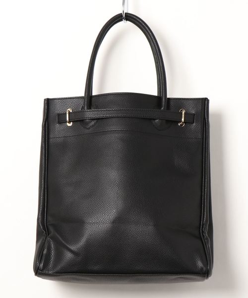 DouDou（ドゥドゥ）の「ベルト付トートバッグ（ショルダーバッグ・レディース・グレイッシュベージュ/ブラック・FREE）」の3枚目の写真