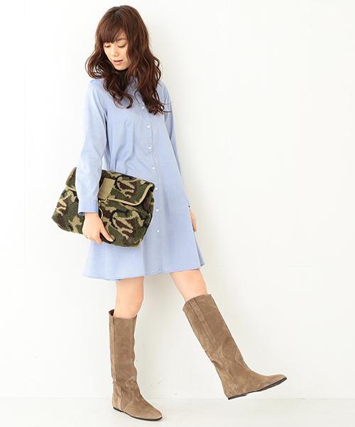 Ray BEAMS（レイビームス）の「SOLPRESA×BEAMS / 別注 ボア クラッチバッグ（クラッチバッグ・レディース・クリーム/その他1・ONE SIZE）」の12枚目の写真