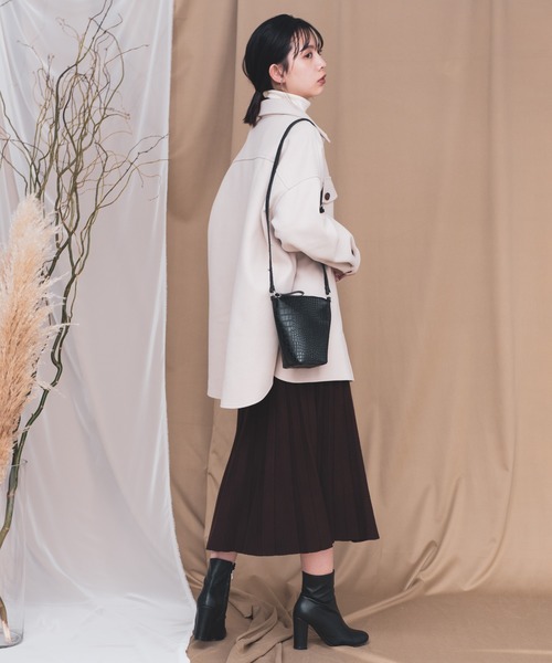 Aunt Marie's（アントマリーズ）の「AUNT MARIE'S ニットプリーツスカート（スカート・レディース・ブラック/ブラウン/グレー/ナチュラル・FREE）」の19枚目の写真