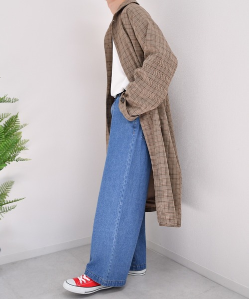 kutir（クティール）の「オーバーステンカラーコート（ステンカラーコート・メンズ・ブラック/ライトグレー/ブラウン系その他/ベージュ/ダークグリーン・SMALL/MEDIUM/LARGE）」の20枚目の写真