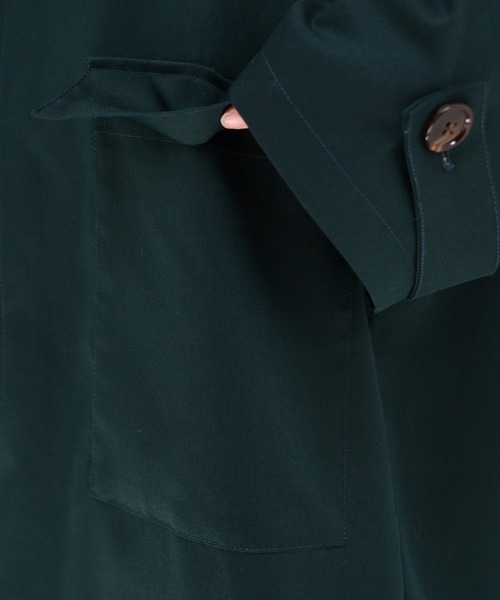 kutir（クティール）の「オーバーステンカラーコート（ステンカラーコート・メンズ・ブラック/ライトグレー/ブラウン系その他/ベージュ/ダークグリーン・SMALL/MEDIUM/LARGE）」の6枚目の写真