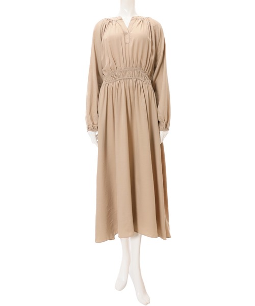 fifth（フィフス）の「スキッパーシャーリングワンピース（ワンピース・レディース・ベージュ/ピンク・MEDIUM）」の12枚目の写真