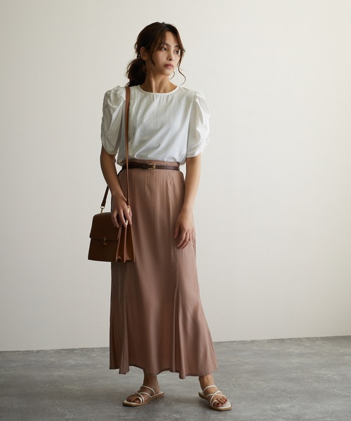 Jewelobe（ジュエローブ）の「袖ボリュームトップス（シャツ/ブラウス・レディース・オフホワイト/ピンク/イエロー/グリーン・FREE）」の8枚目の写真