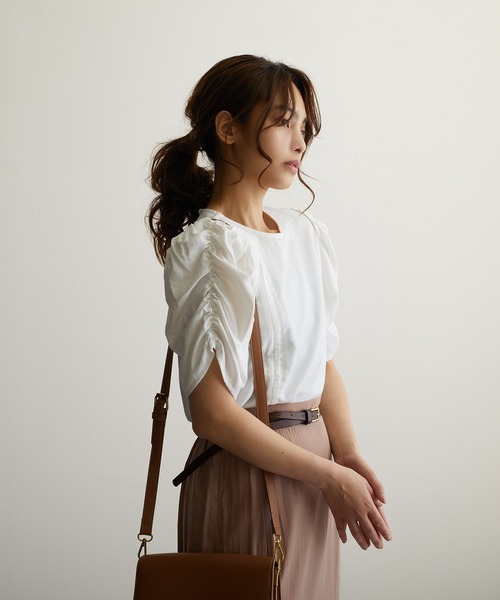Jewelobe（ジュエローブ）の「袖ボリュームトップス（シャツ/ブラウス・レディース・オフホワイト/ピンク/イエロー/グリーン・FREE）」の10枚目の写真