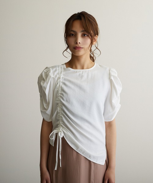 Jewelobe（ジュエローブ）の「袖ボリュームトップス（シャツ/ブラウス・レディース・オフホワイト/ピンク/イエロー/グリーン・FREE）」の18枚目の写真
