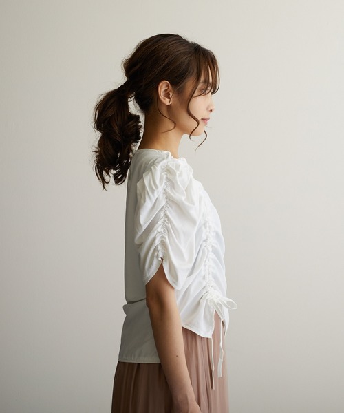 Jewelobe（ジュエローブ）の「袖ボリュームトップス（シャツ/ブラウス・レディース・オフホワイト/ピンク/イエロー/グリーン・FREE）」の19枚目の写真