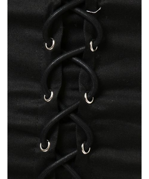 GYDA（ジェイダ）の「フロントレースUPタイトスカート（スカート・レディース・ブラック/ベージュ・SMALL/MEDIUM）」の15枚目の写真