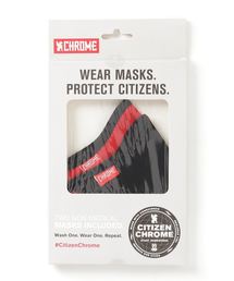CHROME | CITIZEN FACE MASK RED/BLACK / シチズン フェイスマスク(マスク)