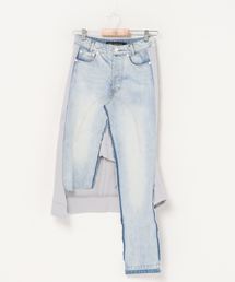 VINTI ANDREWS | VINTI ANDREWS（ヴィンティアンドリュース）スエットコンビデニムスカート(スカート)