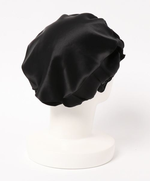 silky feel（シルキーフィール）の「シルク100％ギャザーナイトキャップ（その他ボディ・ヘアケア・レディース・ホワイト/ダークグレー/オフホワイト/ネイビー/ライトピンク/ブラック/ロイヤルブルー/ブラウン/ワインレッド/パープル/スモークピンク/シルバー/ゴールド/グリーン/ライトブルー/ブルー/コーラルピンク/ライトパープル・L/M）」の21枚目の写真