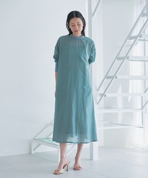 新品未使用タグ付き◆ジョンスメドレー◆シルク混コットンワンピース◆S◆ネイビー BOATNECK CUT LONG DRESS：ワンピース（ワンピース）｜CITYSHOP