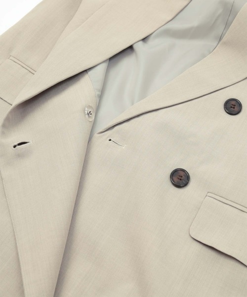 titivate（ティティベイト）の「ﾀﾞﾌﾞﾙﾎﾞﾀﾝｼﾞｬｹｯﾄ（テーラードジャケット・レディース・ブラウン/ベージュ/ライトグレー/ブラック・M/S）」の20枚目の写真