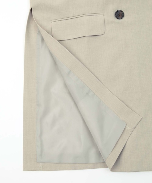 titivate（ティティベイト）の「ﾀﾞﾌﾞﾙﾎﾞﾀﾝｼﾞｬｹｯﾄ（テーラードジャケット・レディース・ブラウン/ベージュ/ライトグレー/ブラック・M/S）」の22枚目の写真