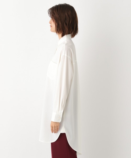 LEPSIM（レプシィム）の「多機能チュニックシャツ　886695（シャツ/ブラウス・レディース・グレイッシュベージュ/カーキ/オフホワイト・FREE）」の8枚目の写真