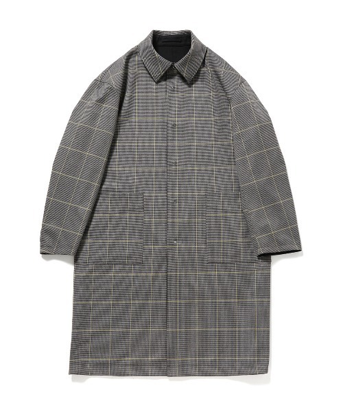 JUNRED（ジュンレッド）の「チェックリバーシブルステンカラーコート（ステンカラーコート・メンズ・ブラック/ベージュ・S/M/L）」の10枚目の写真