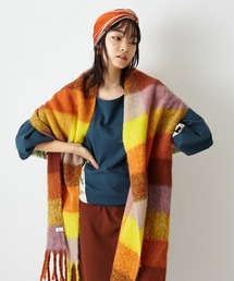 ふりふ（フリフ）の「【ふりふWEB限定】カラーブロックショール（ストール/ショール）」