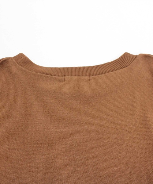 RNA-N（アールエヌエーエヌ）の「M1516 レイヤードデザインプルオーバー（ニット/セーター・レディース・ブラック/キナリ/キャメル・MEDIUM）」の10枚目の写真