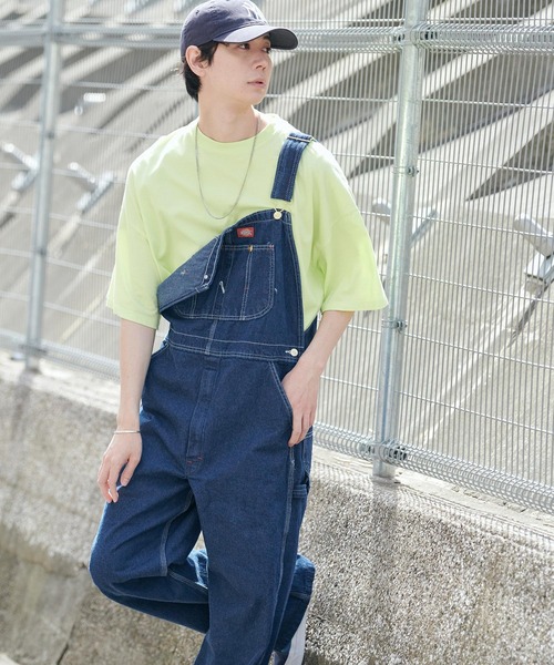 Dickies(ディッキーズ)の「Dickies/ディッキーズ Bib Overall ワイドオーバーオール(サロペット/オーバーオール・メンズ・ホワイト/ブラック/ブラウン/インディゴブルー/ブラウン系その他/ライトインディゴブルー/ストライプ・32inch/30inch/34inch)」の5枚目の写真